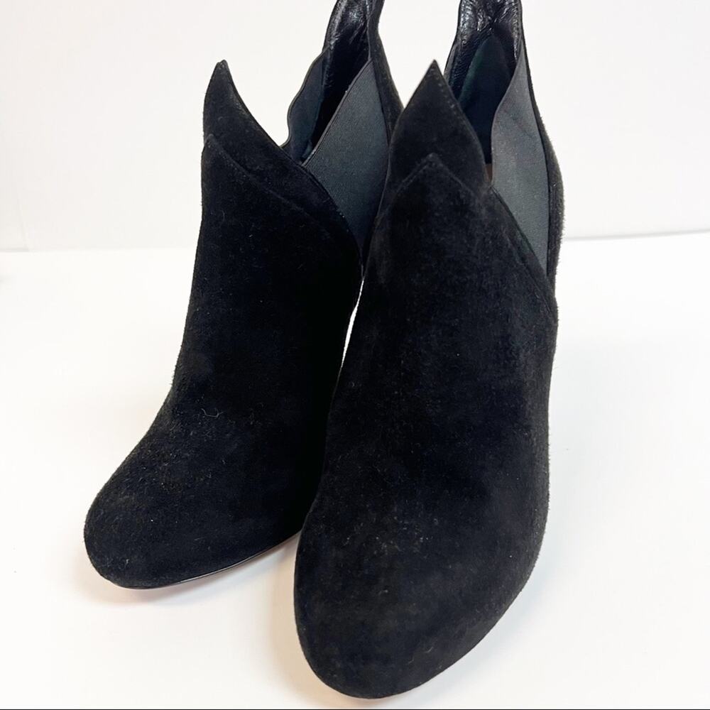 Alaia Black Suede Ankle Booties SZ 37.5 - Picture 5 of 9